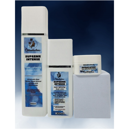 SUPREME INTENSE SUPER LIGHTENING BODY LOTION SET.