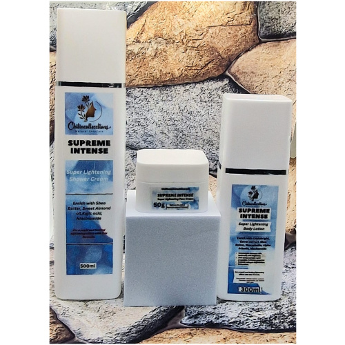 SUPREME INTENSE SUPER LIGHTENING BODY LOTION SET.